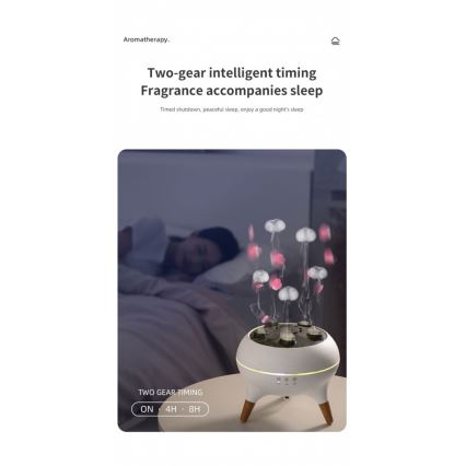 Immax 09104L - Aroma difuzer i ovlaživač zraka JELLYFISH LED/11W/5V