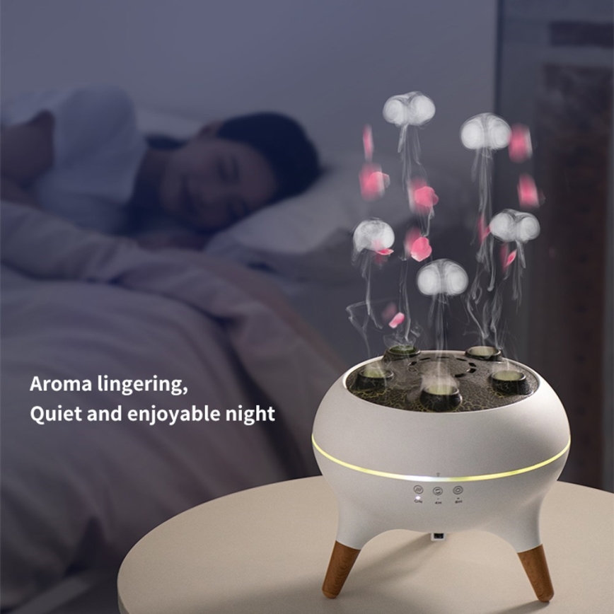 Immax 09104L - Aroma difuzer i ovlaživač zraka JELLYFISH LED/11W/5V