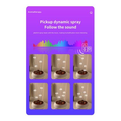 Immax 09104L - Aroma difuzer i ovlaživač zraka JELLYFISH LED/11W/5V