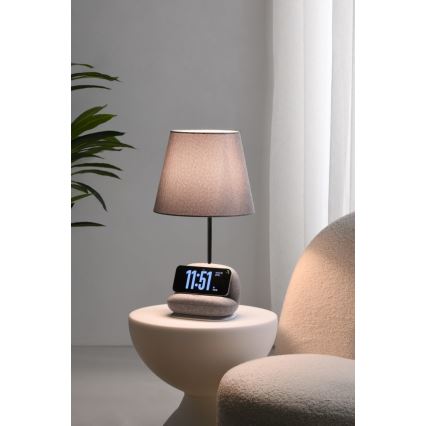 LED stolna lampa s prigušivanjem i bežičnim Qi punjenjem SOFA LED/6W/230V, siva