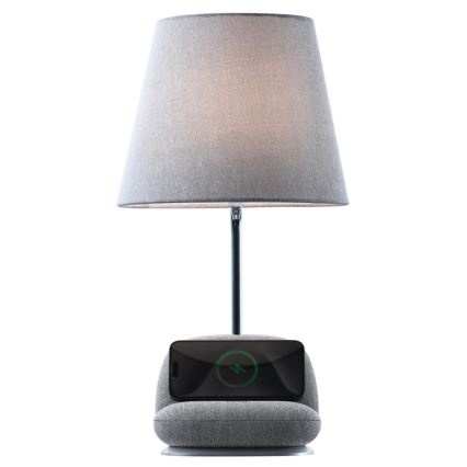 LED stolna lampa s prigušivanjem i bežičnim Qi punjenjem SOFA LED/6W/230V, siva