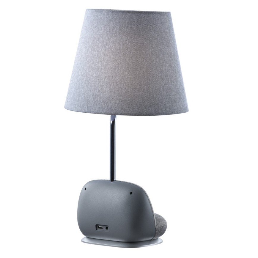 LED stolna lampa s prigušivanjem i bežičnim Qi punjenjem SOFA LED/6W/230V, siva
