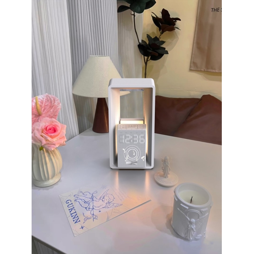 LED stolna lampa s budilicom i punjenjem CALM LED/3,5W/5V