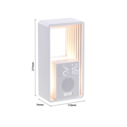 LED stolna lampa s budilicom i punjenjem CALM LED/3,5W/5V