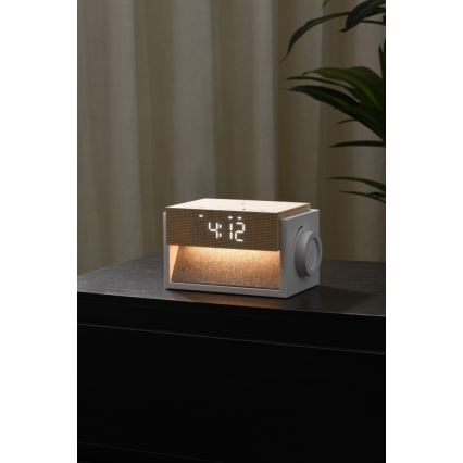 LED stolna svjetiljka s budilicom i mogućnošću punjenja CALM LED/1,2W/5V