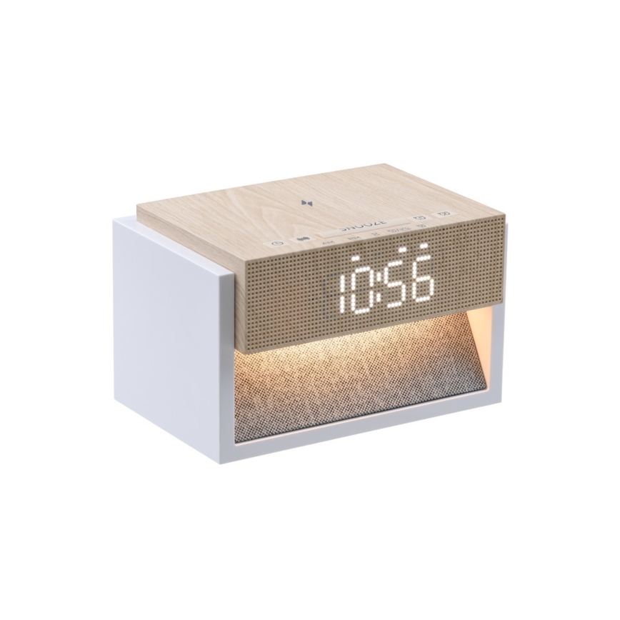 LED stolna svjetiljka s budilicom i mogućnošću punjenja CALM LED/1,2W/5V