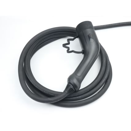 Immax - Prijenosna putna punionica za električna vozila (EV) AC Type 2 16A/380V 11 kW + utikač 230V, kabel 5 m, Wi‑Fi (Tuya)