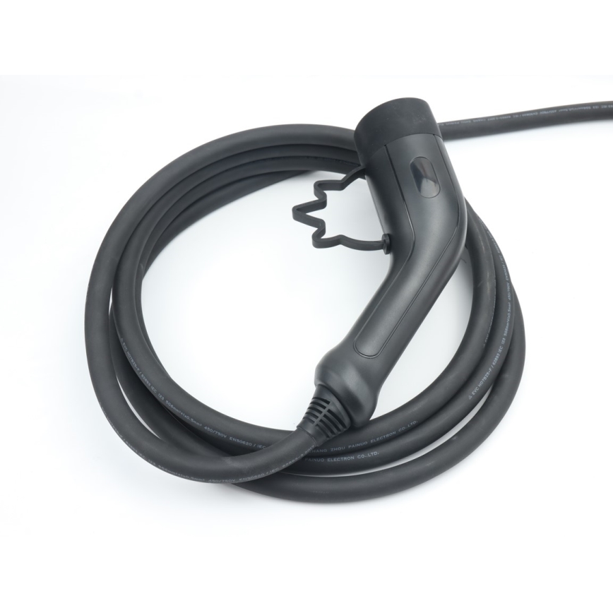 Immax - Prijenosna putna punionica za električna vozila (EV) AC Type 2 16A/380V 11 kW + utikač 230V, kabel 5 m, Wi‑Fi (Tuya)