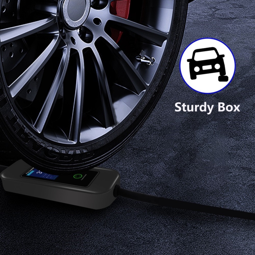 Immax - Putna EV stanica za punjenje električnih automobila AC Type 2 32A/380V 22kW + utikač 230V 5m Wi-Fi Tuya