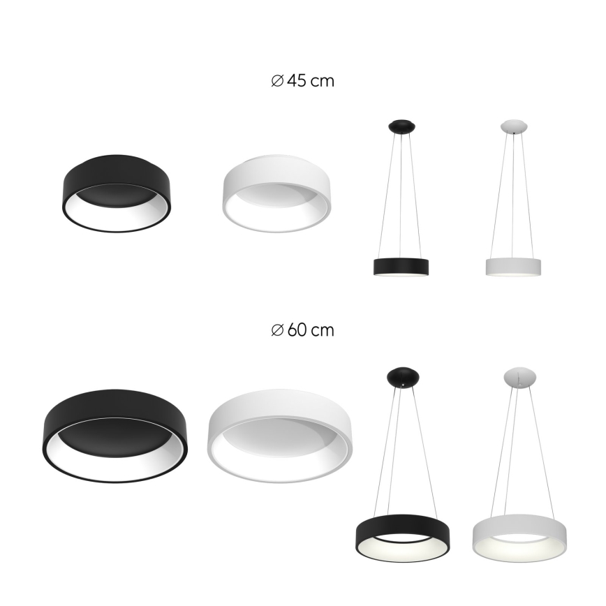 Immax NEO 07020L - LED Prigušivi luster na sajli na daljinsko upravljanje AGUJERO LED/30W/230V Tuya