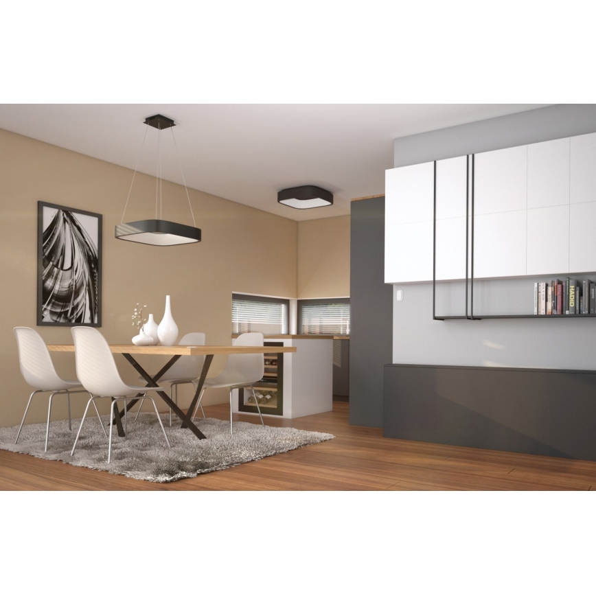 Immax NEO 07033L - LED prigušivački luster na užetu TOPAJA LED/36W/230V 45x45 cm Tuya + daljinski upravljač