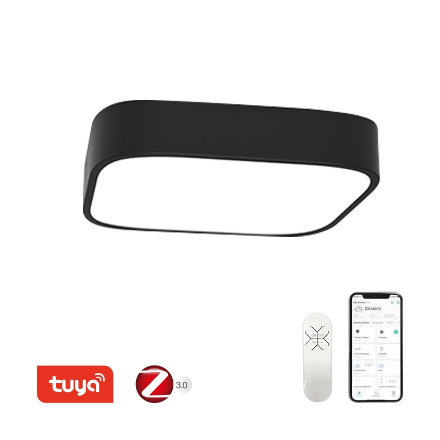 Immax NEO 07039L - LED stropna svjetiljka s prigušivanjem RECUADRO LED/56W/230V Tuya + daljinski upravljač