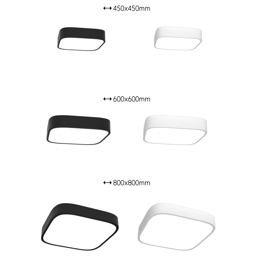 Immax NEO 07039L - LED stropna svjetiljka s prigušivanjem RECUADRO LED/56W/230V Tuya + daljinski upravljač