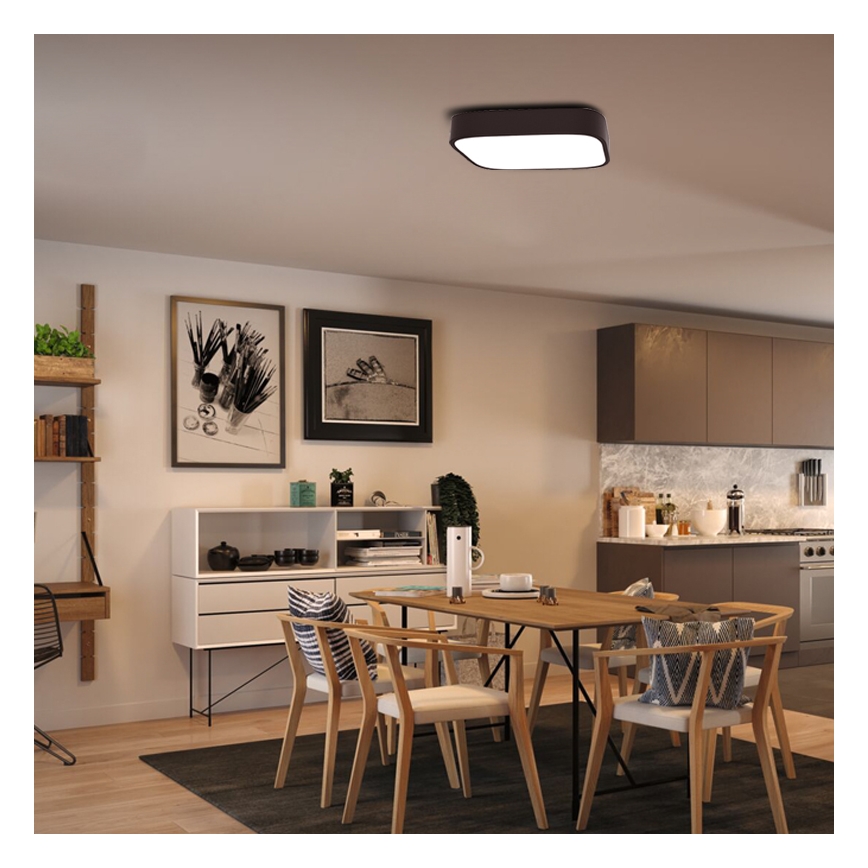 Immax NEO 07039L - LED stropna svjetiljka s prigušivanjem RECUADRO LED/56W/230V Tuya + daljinski upravljač