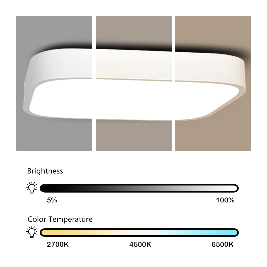 Immax NEO 07042L - LED Prigušiva svjetiljka RECUADRO LED/67W/230V + DU Tuya