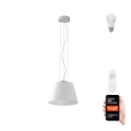 Immax NEO 07053L - LED RGBW prigušivač luster na užetu CONO 1xE27/8,5W/230V 32 cm Tuya + daljinski upravljač