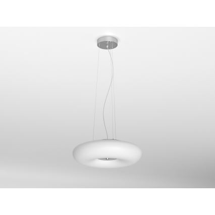 Immax NEO 07059L - LED RGBW Prigušivi luster na sajli FUENTE 3xE27/8,5W/100-240V 40 cm + daljinski upravljač Tuya