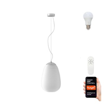 Immax NEO 07066L - LED RGBW prigušivački luster COCONO 1xE27/8,5W/100-240V 24 cm Tuya + daljinski upravljač