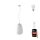 Immax NEO 07066L - LED RGBW prigušivački luster COCONO 1xE27/8,5W/100-240V 24 cm Tuya + daljinski upravljač
