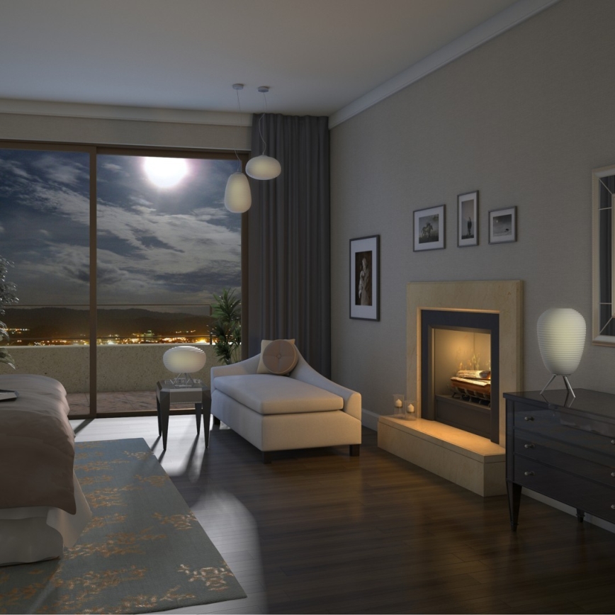 Immax NEO - LED luster na sajli za prigušivanje RGB COCONO 1xE27/8,5W/100-240V