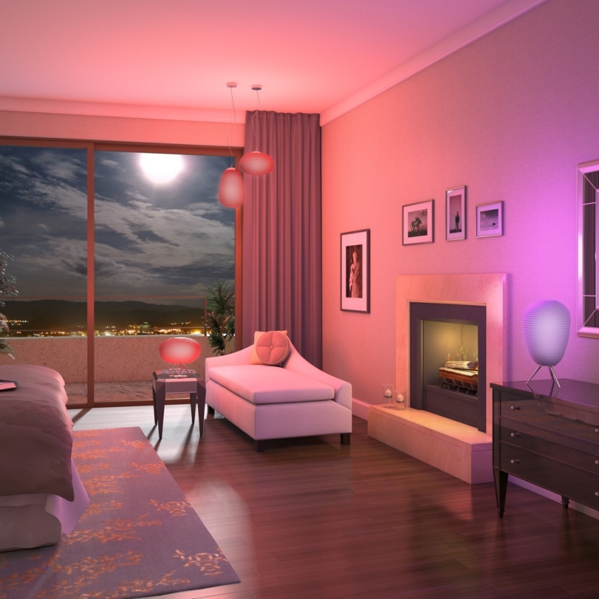 Immax NEO - LED luster na sajli za prigušivanje RGB COCONO 1xE27/8,5W/100-240V