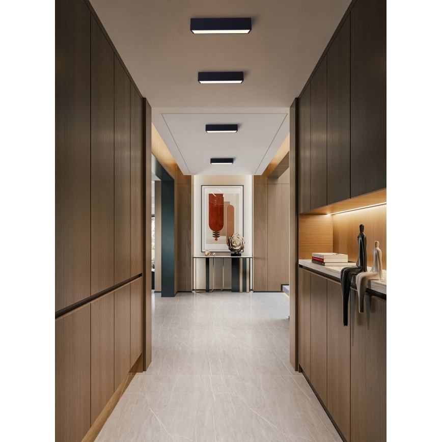 Immax NEO 07074-60 - LED Prigušiva stropna svjetiljka CANTO LED/34W/230V crna Tuya + daljinski upravljač