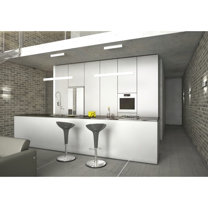 Immax NEO 07075L-LED Prigušivi luster na sajli LISTON bijela LED/18W/230V + DU Tuya