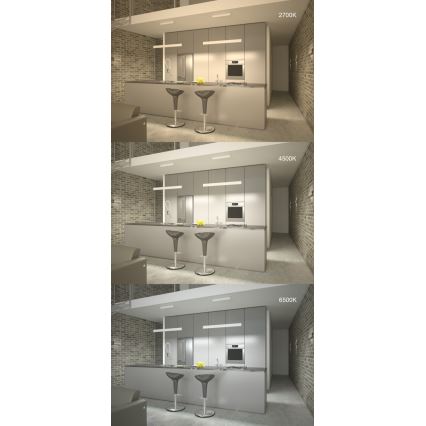 Immax NEO 07075L-LED Prigušivi luster na sajli LISTON bijela LED/18W/230V + DU Tuya