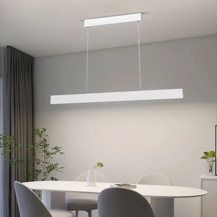 Immax NEO 07075L-LED Prigušivi luster na sajli LISTON bijela LED/18W/230V + DU Tuya