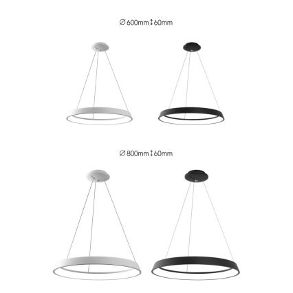 Immax NEO 07079L-80 - LED Prigušivi luster na sajli LIMITADO LED/48W/230V 80 cm Tuya