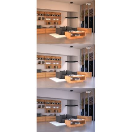 Immax NEO 07091L - LED prigušivački luster na užetu PASTEL LED/52W/230V 60 cm bijeli Tuya + daljinski upravljač