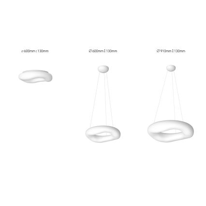 Immax NEO 07101L - LED prigušivački luster na užetu PULPO LED/60W/230V 91 cm Tuya + daljinski upravljač