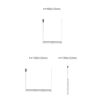 Immax NEO 07102L - LED Prigušivi luster na sajli BAMBOOS LED/30W/230V 90 + DU Tuya