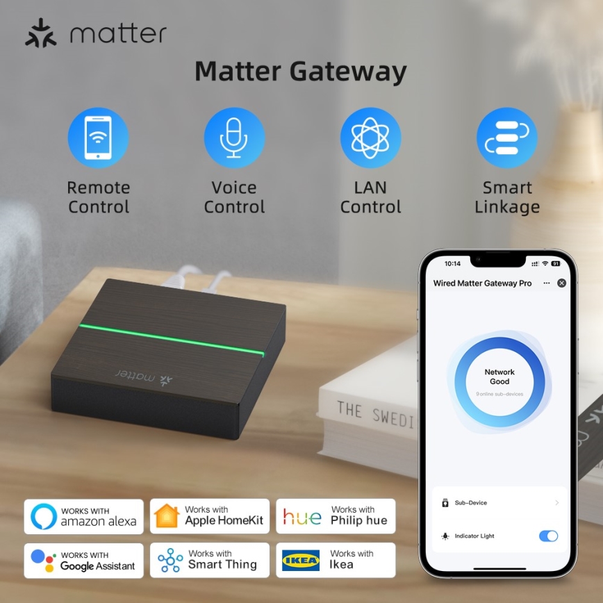 Immax NEO 07117-5 - Pametni MATTER BRIDGE Zigbee 3.0 230V Tuya Wi-Fi