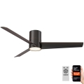 Immax NEO 07135-B - LED Stropni ventilator FRESH LED/18W/230V Wi-Fi Tuya crna + daljinski upravljač