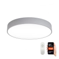 Immax NEO 07143-GR80 - LED Prigušiva stropna svjetiljka RONDATE LED/65W/230V Tuya siva + daljinski upravljač