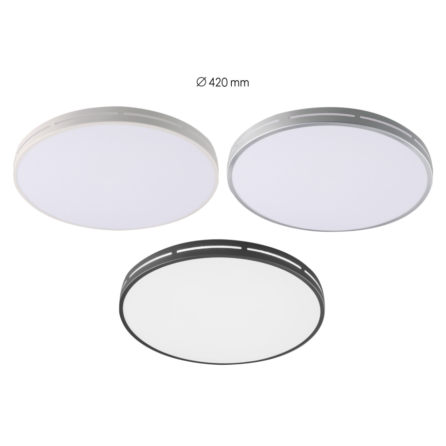 Immax NEO 07145-B42 - LED Prigušiva stropna svjetiljka NEO LITE VISTAS LED/24W/230V Tuya Wi-Fi crna + daljinski upravljač