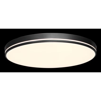 Immax NEO 07148-B40 - LED Prigušiva stropna svjetiljka NEO LITE AREAS LED/24W/230V Tuya Wi-Fi crna + daljinski upravljač