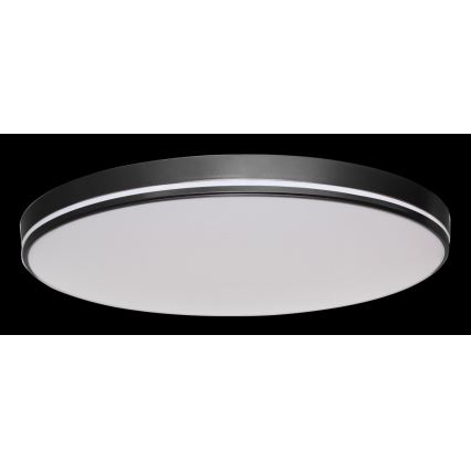 Immax NEO 07148-B40 - LED Prigušiva stropna svjetiljka NEO LITE AREAS LED/24W/230V Tuya Wi-Fi crna + daljinski upravljač