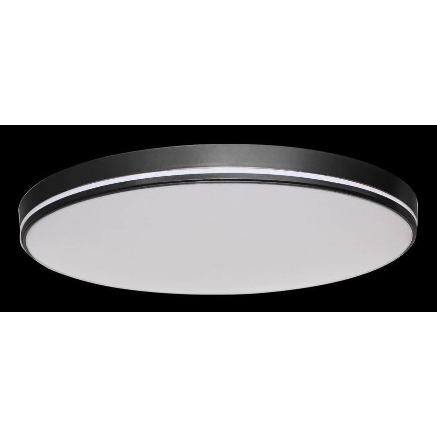Immax NEO 07148-B40 - LED Prigušiva stropna svjetiljka NEO LITE AREAS LED/24W/230V Tuya Wi-Fi crna + daljinski upravljač