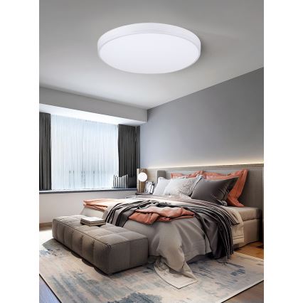 Immax NEO 07149-W40 - LED Prigušiva stropna svjetiljka NEO LITE AREAS LED/24W/230V Tuya Wi-Fi bijela + daljinski upravljač