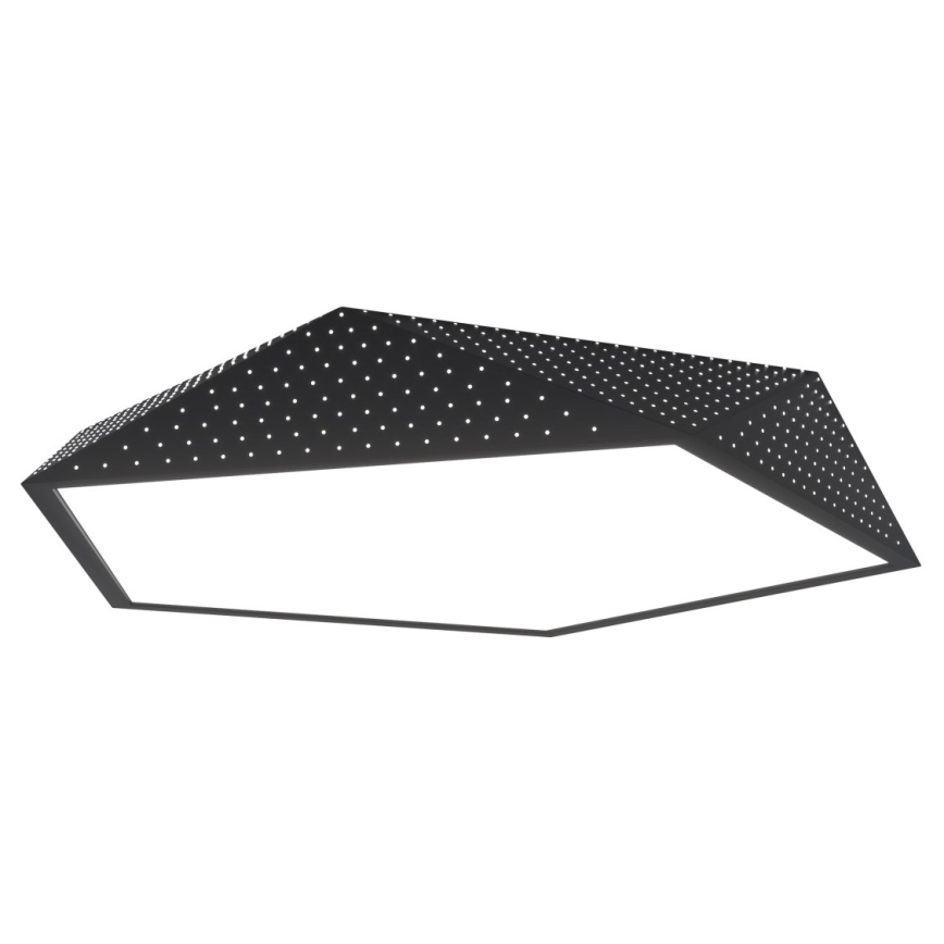 Immax NEO 07151-B80 - LED Prigušiva stropna svjetiljka BRILIANT LED/56W/230V Wi-Fi Tuya crna + daljinski upravljač