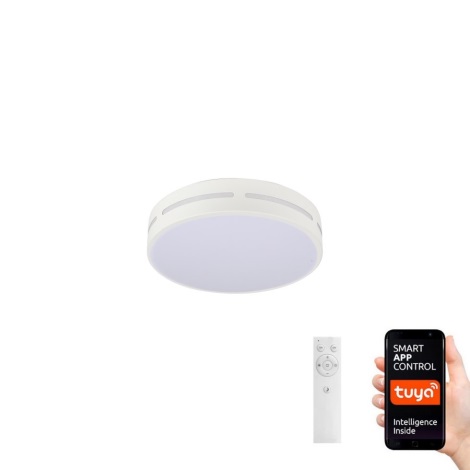 Immax NEO 07153-W30 - LED Prigušiva stropna svjetiljka NEO LITE PERFECTO LED/24W/230V Wi-Fi Tuya bijela + daljinski upravljač