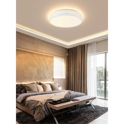 Immax NEO 07153-W30 - LED Prigušiva stropna svjetiljka NEO LITE PERFECTO LED/24W/230V Wi-Fi Tuya bijela + daljinski upravljač