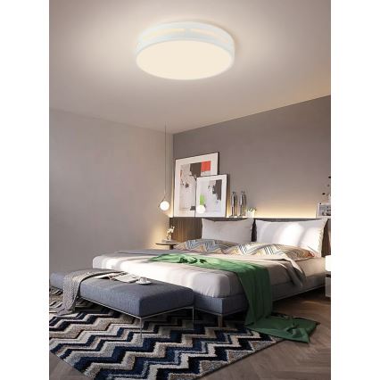 Immax NEO 07153-W30 - LED Prigušiva stropna svjetiljka NEO LITE PERFECTO LED/24W/230V Wi-Fi Tuya bijela + daljinski upravljač