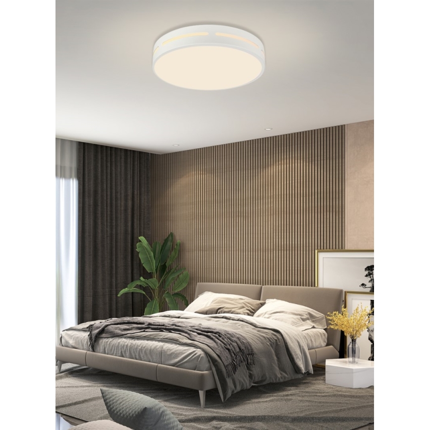 Immax NEO 07153-W30 - LED Prigušiva stropna svjetiljka NEO LITE PERFECTO LED/24W/230V Wi-Fi Tuya bijela + daljinski upravljač