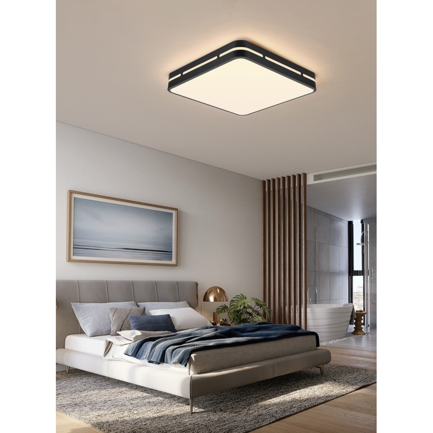 Immax NEO 07154-B30 - LED stropna svjetiljka s prigušivanjem NEO LITE PERFECTO LED/24W/230V Wi-Fi Tuya crna + daljinski upravljač