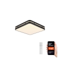 Immax NEO 07154-B30 - LED stropna svjetiljka s prigušivanjem NEO LITE PERFECTO LED/24W/230V Wi-Fi Tuya crna + daljinski upravljač