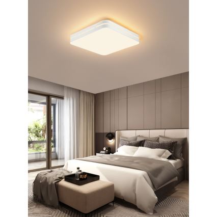 Immax NEO 07155-W30 - LED Prigušiva stropna svjetiljka NEO LITE PERFECTO LED/24W/230V Wi-Fi Tuya bijela + daljinski upravljač