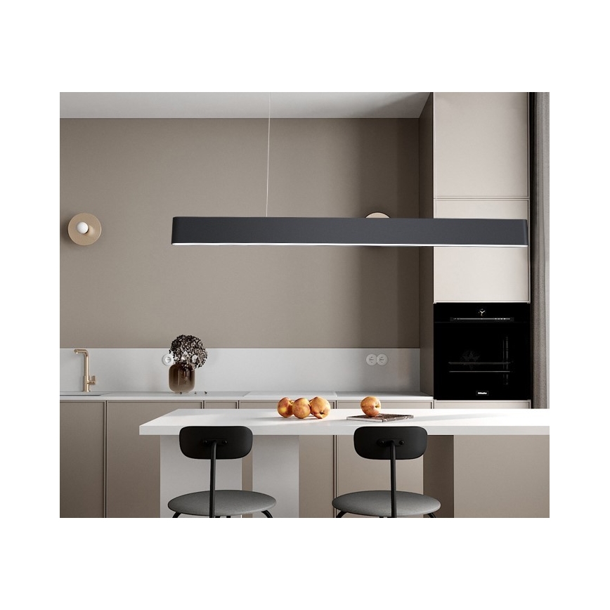 Immax NEO 07157-B120X - LED RGB+CCT Prigušivi luster na sajli MILANO LED/40W/230V Tuya crna